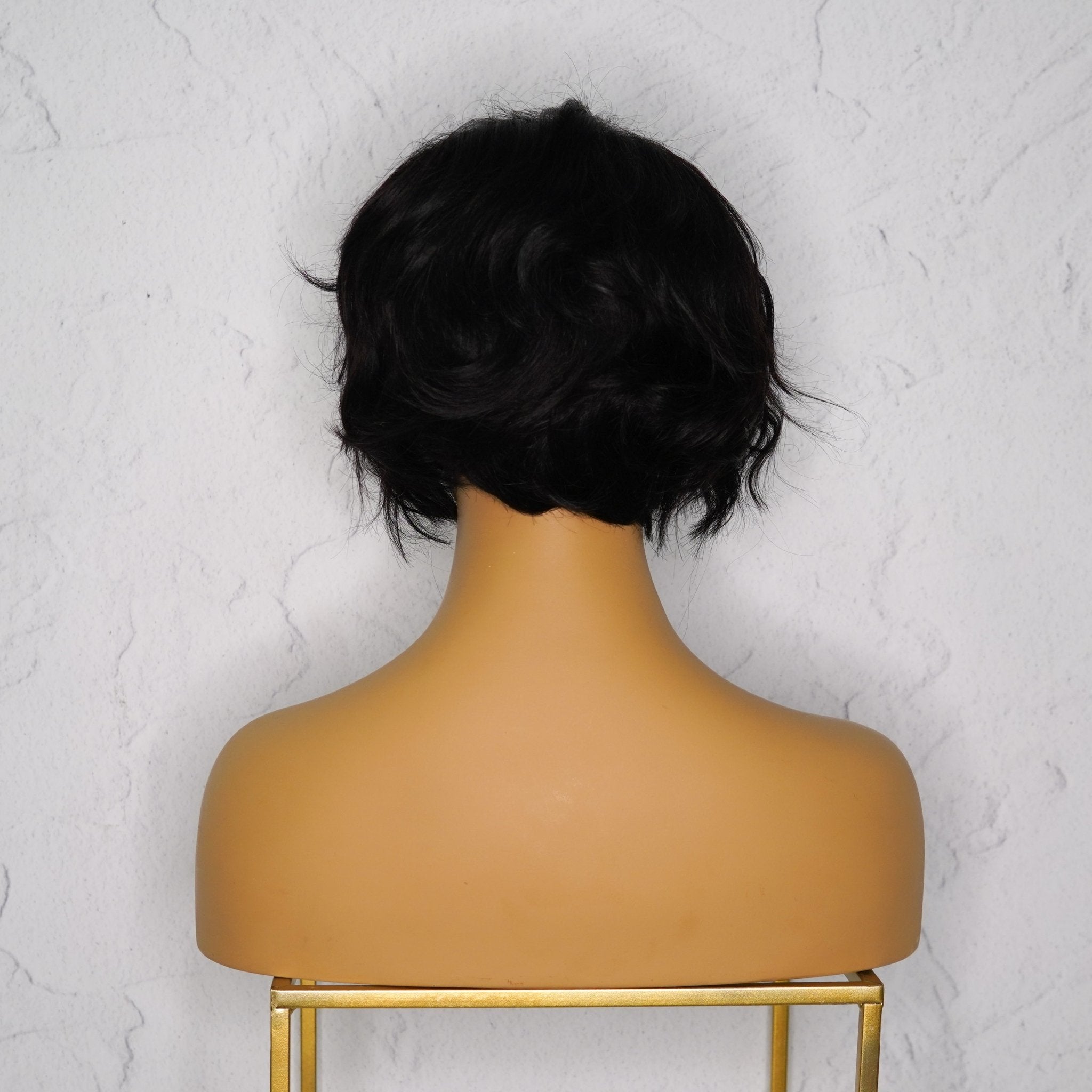 VALERIE Natural Black Human Hair Lace Front Wig - Milk & Honey Wigs