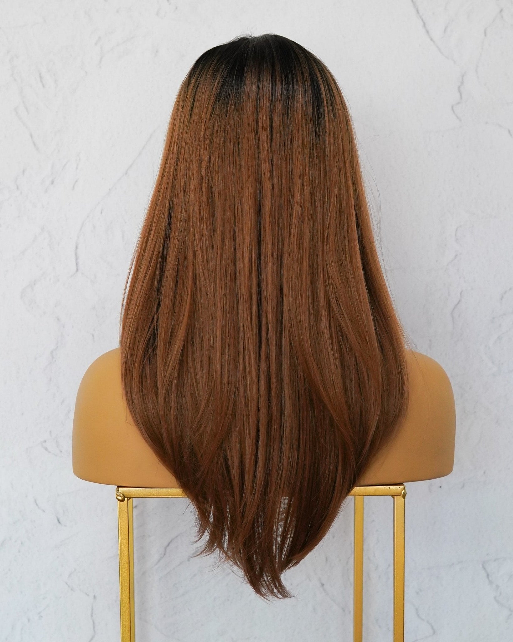 VANESSA Ombre Brown Lace Front Wig - Milk & Honey Wigs