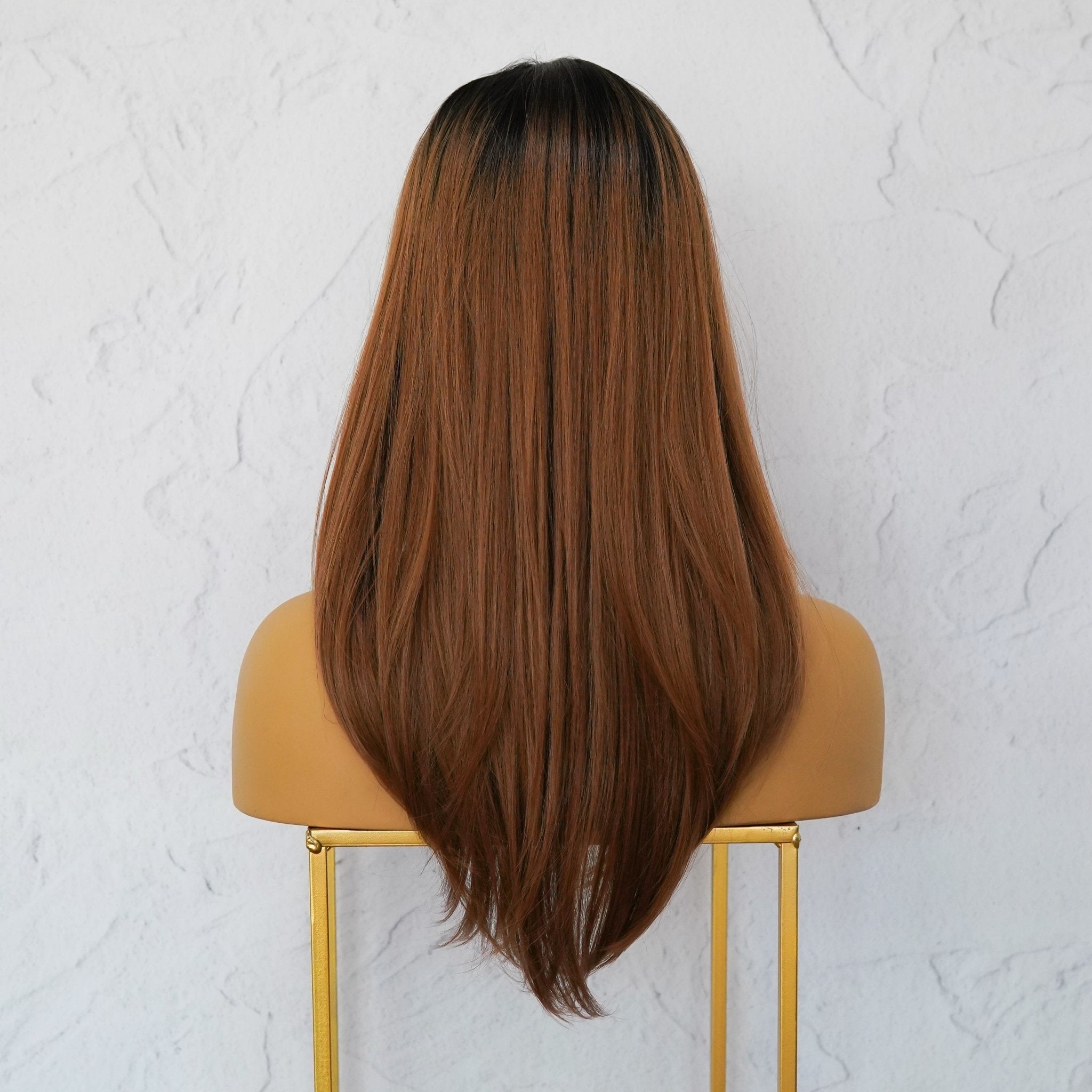 VANESSA Ombre Brown Lace Front Wig - Milk & Honey Wigs