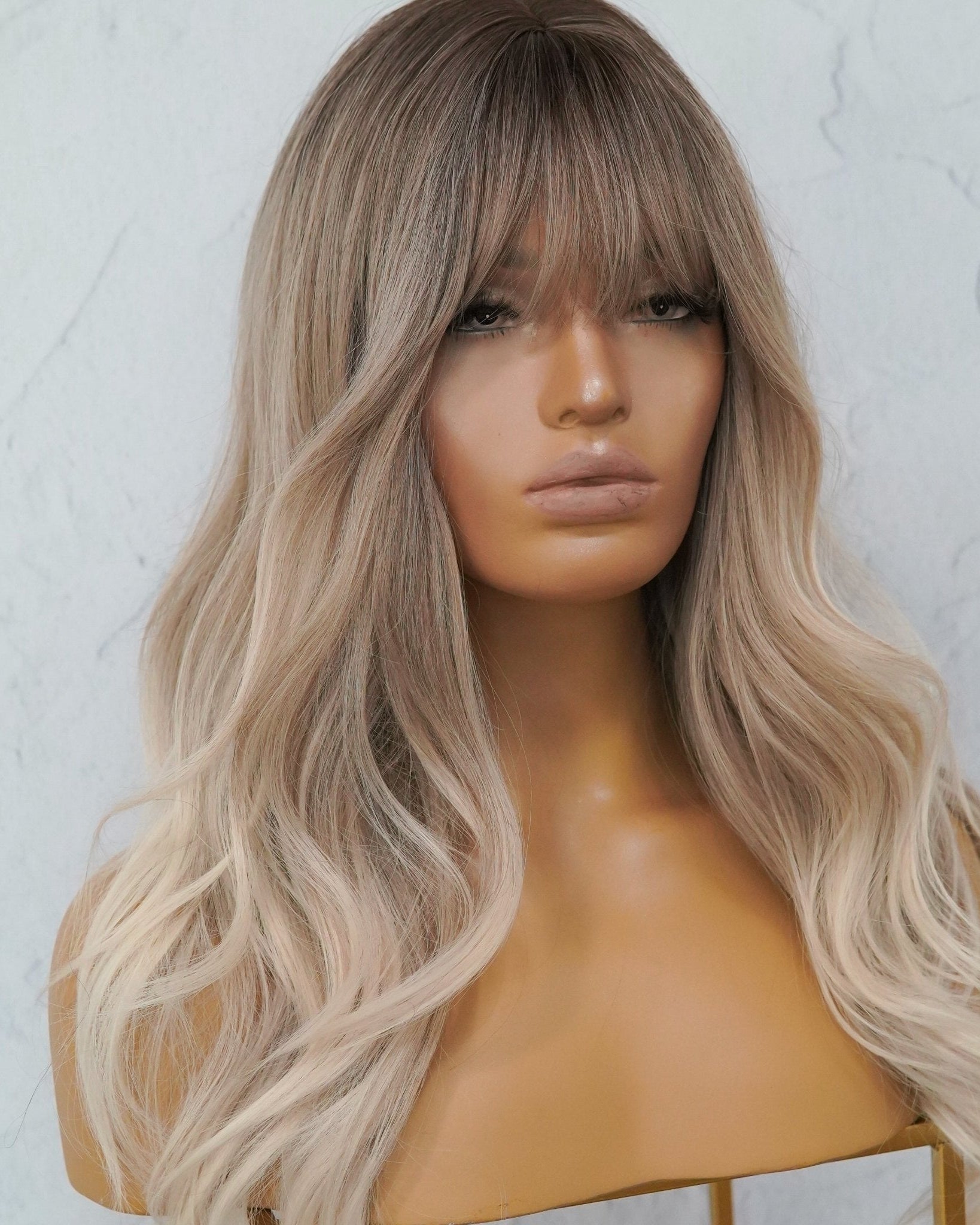 VIVIENE Ombre Fringe Wig - Milk & Honey Wigs