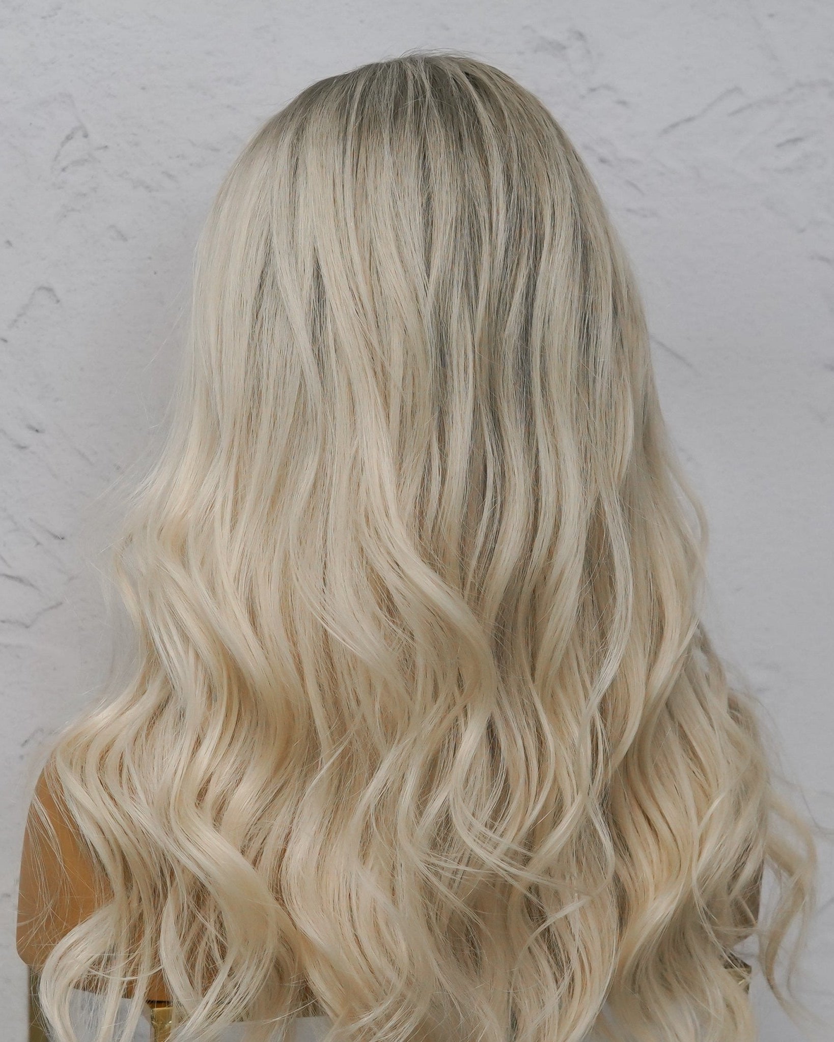 WINNY Grey Blonde Human Hair Full Lace Wig - Milk & Honey Wigs
