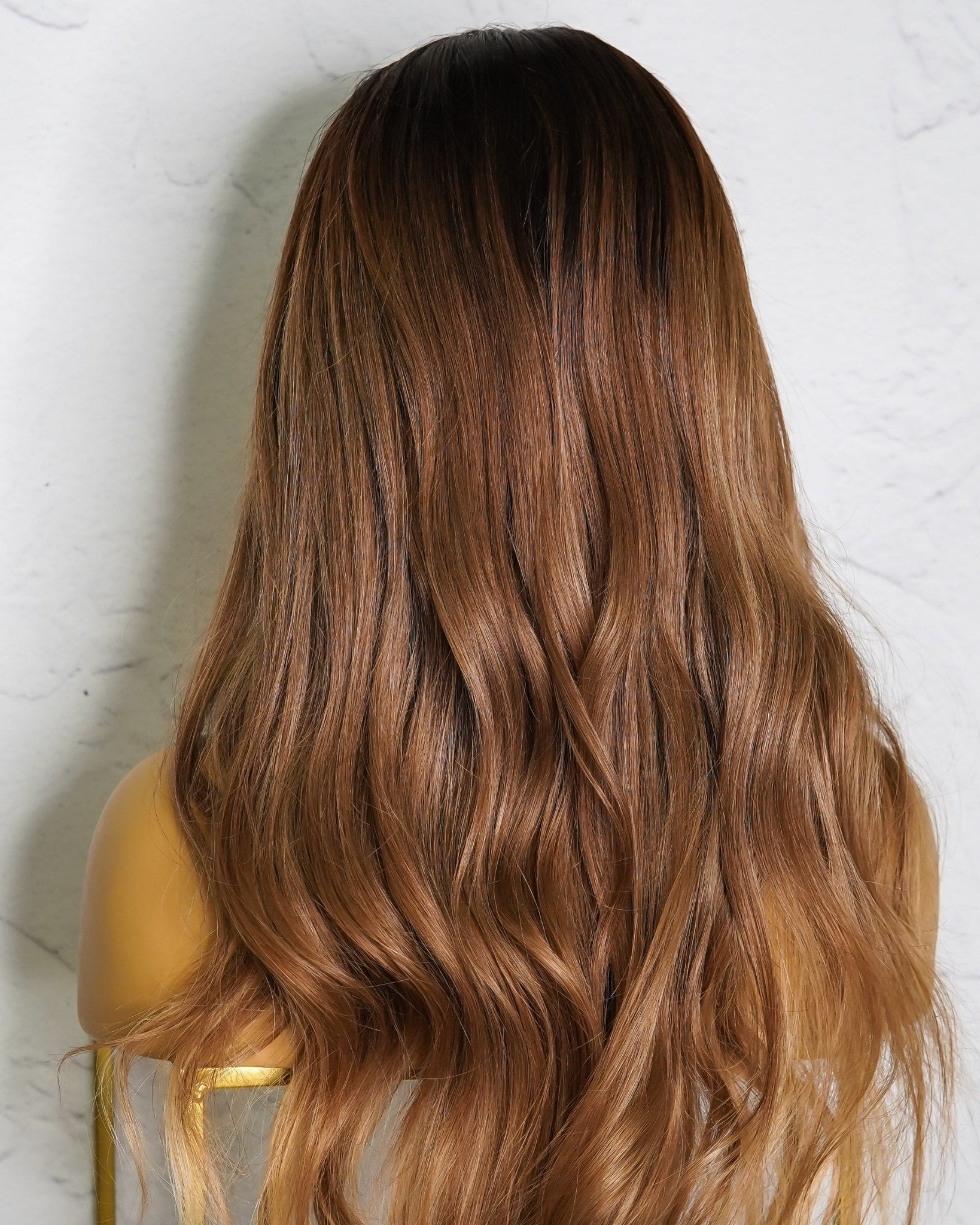 YOLANDA Ombre Human Hair Lace Front Wig - Milk & Honey Wigs