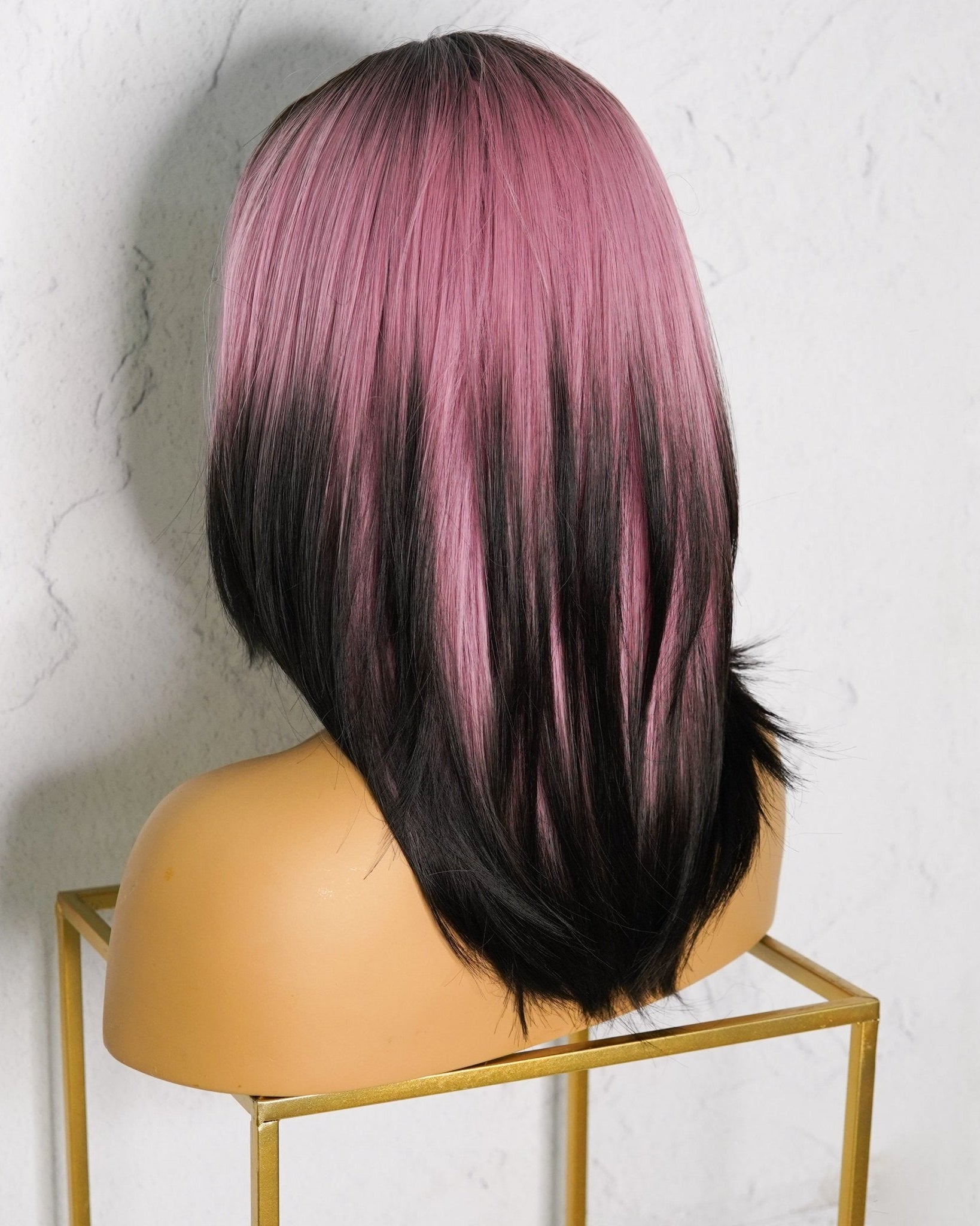 YURI Ombre Pink Fringe Wig - Milk & Honey Wigs