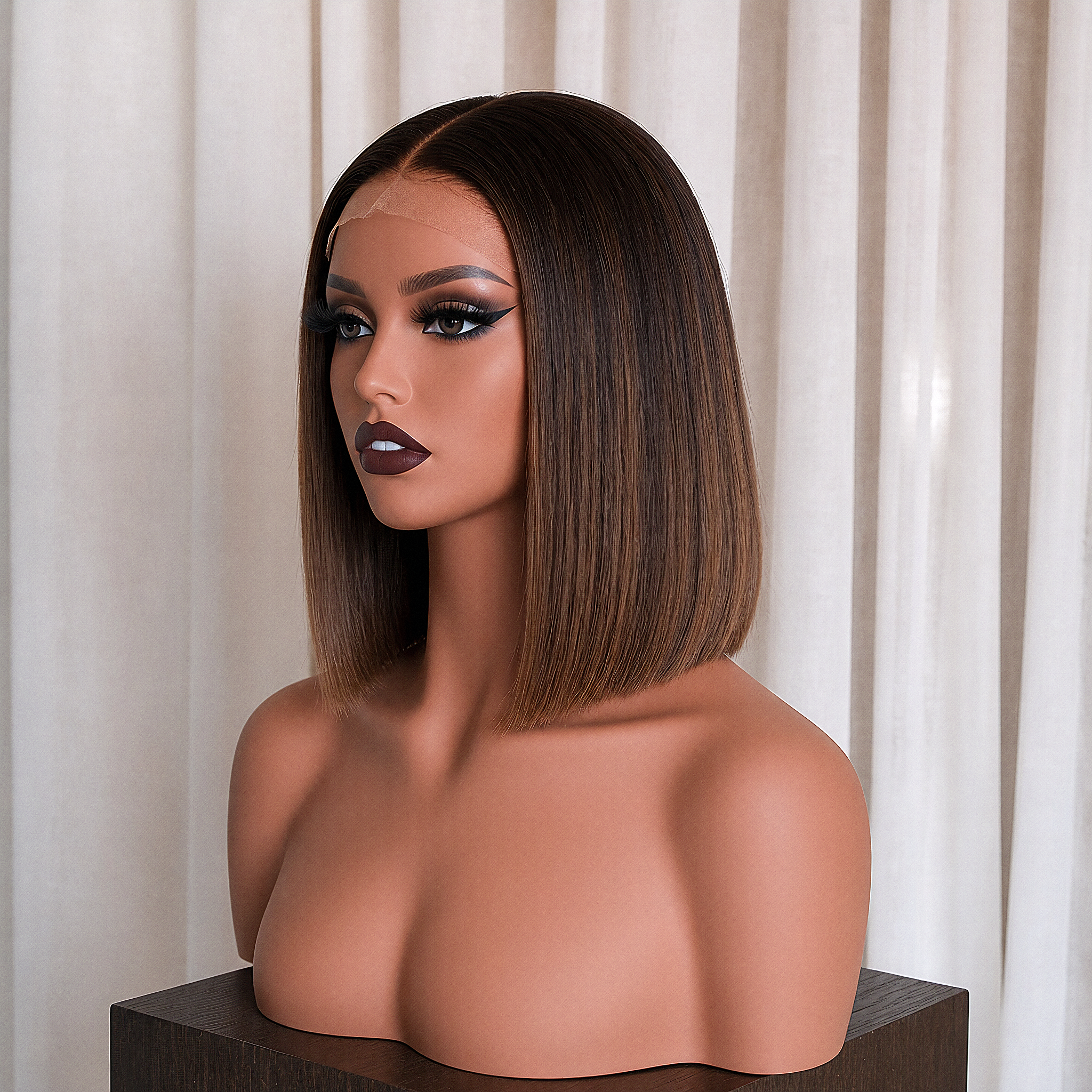 JADE 10 INCH BOB - Ombre Bronde - Human Hair Wig
