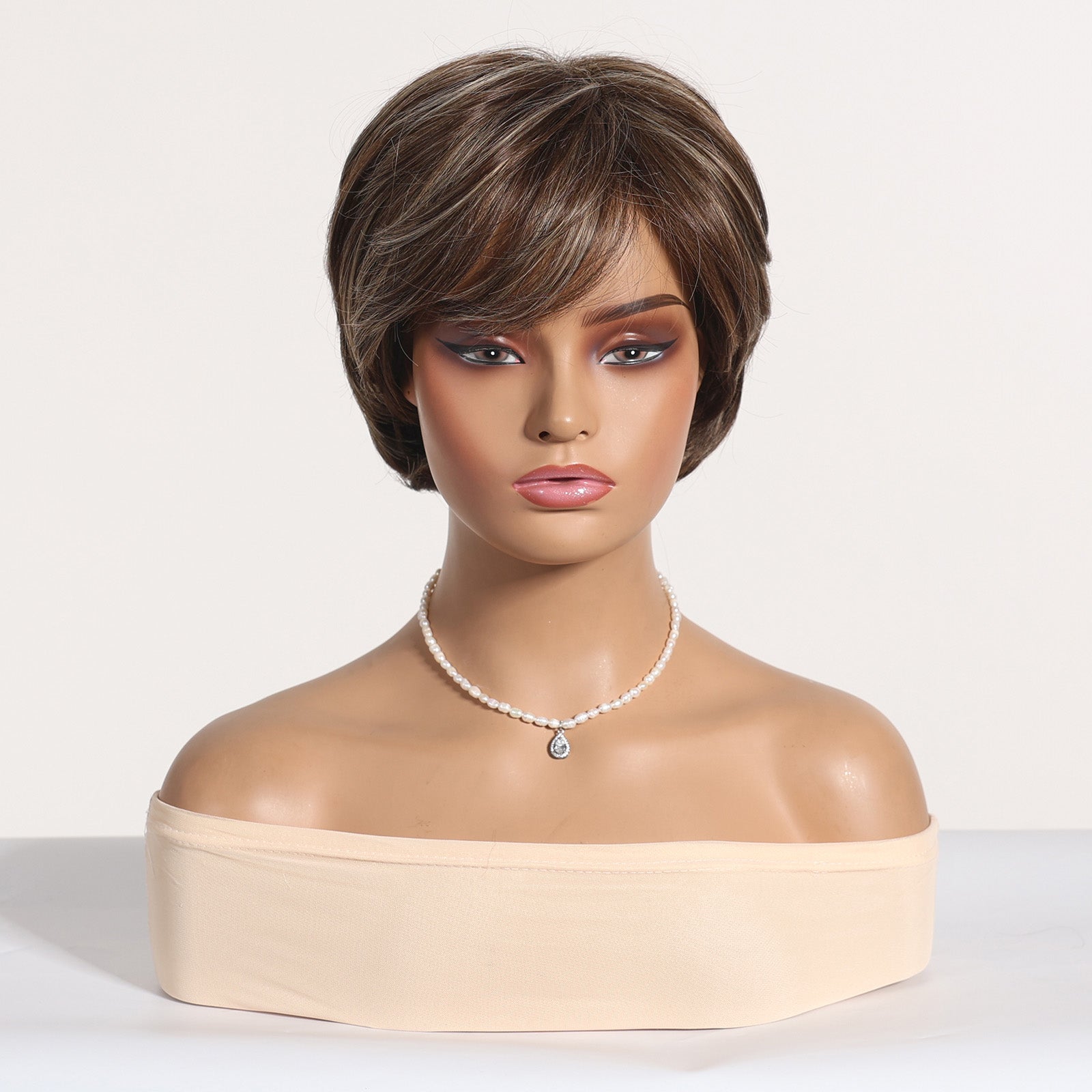 Ash Brown Layered Pixie Cut Wig - MARKETPLACE