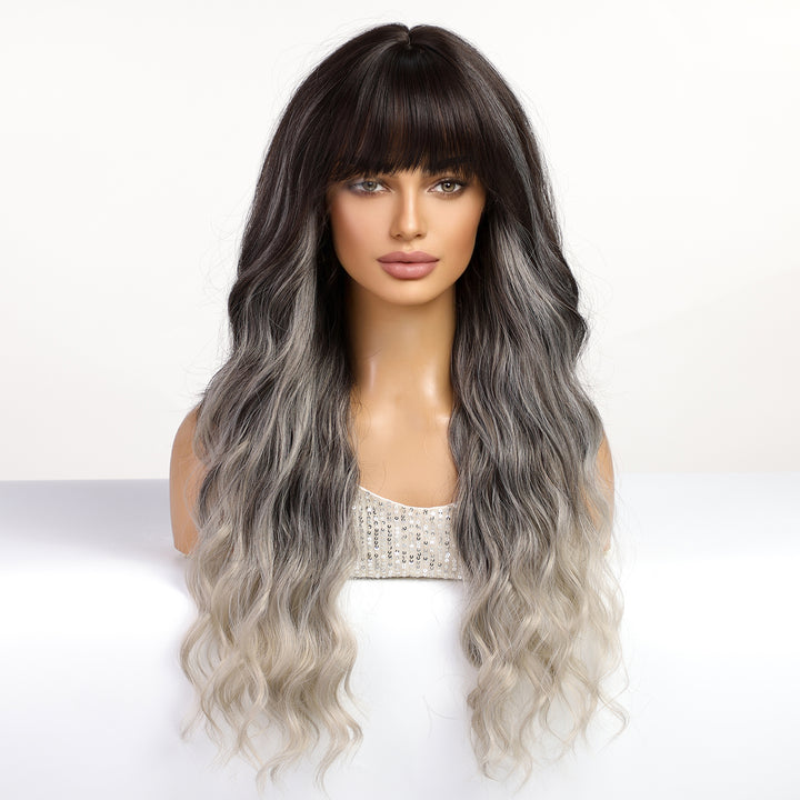 Black to Silver Ombre Wig - MARKETPLACE