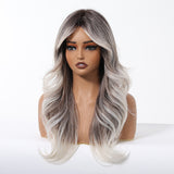 Ash Brown to Platinum Blonde Wig- MARKETPLACE