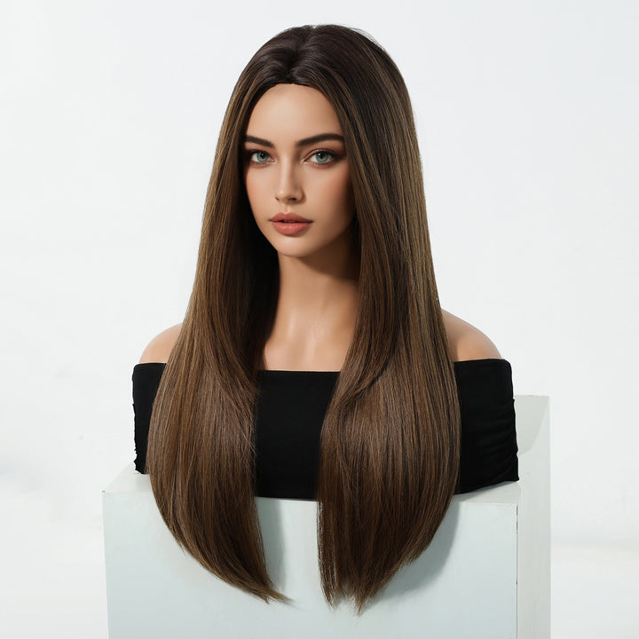 Chestnut Brown Straight Wig - MARKETPLACE