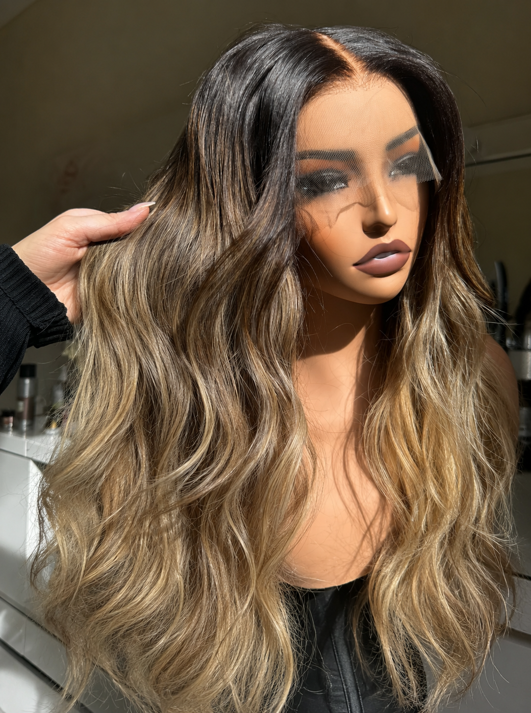 BETH 26 INCH - Ombre Brown - Human Hair Wig