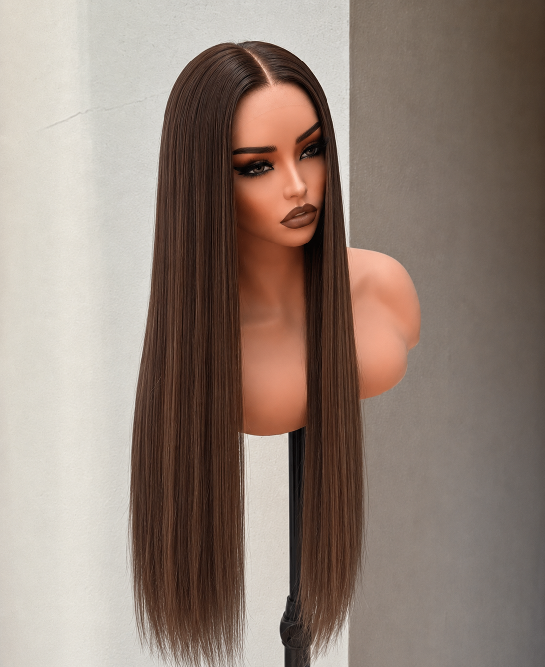 SOPHIE 26 INCH - Brown - Human Hair Wig