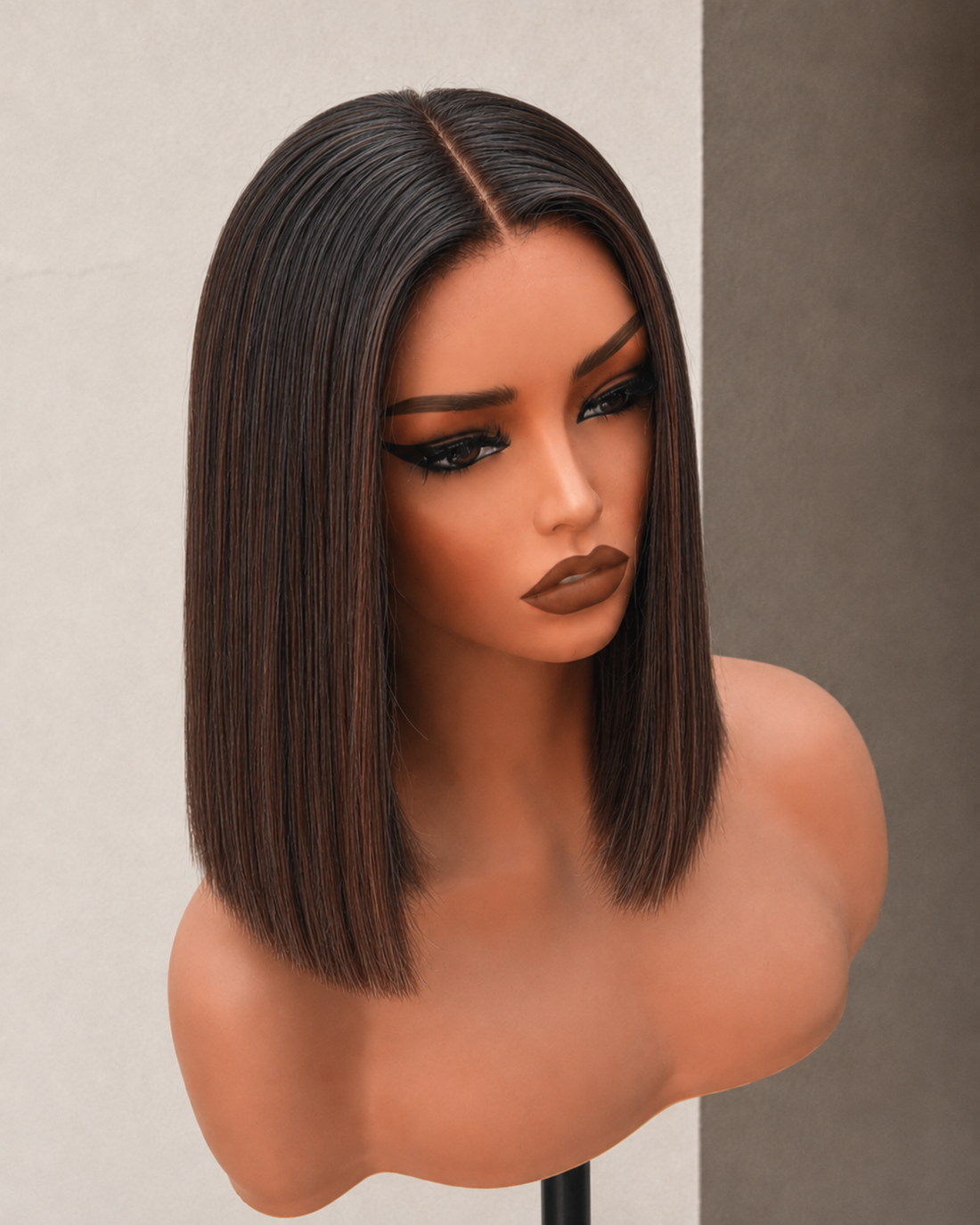 KYLE darkest brown human hair lace front wig | Milk &amp; Honey Wigs