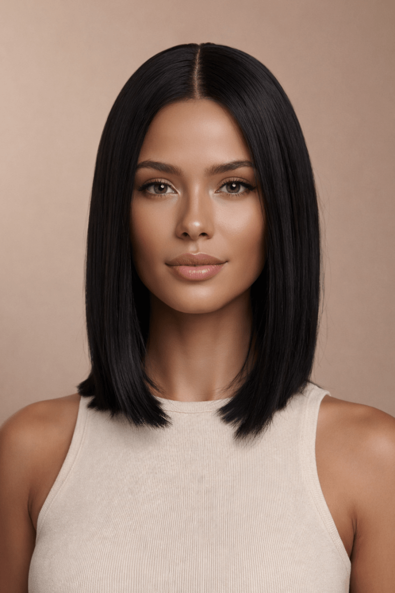 420 - Black - Lace Front Wig - Milk &amp; Honey Wigs