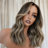 BIA ombre brown human hair lace front wig | Milk & Honey Wigs