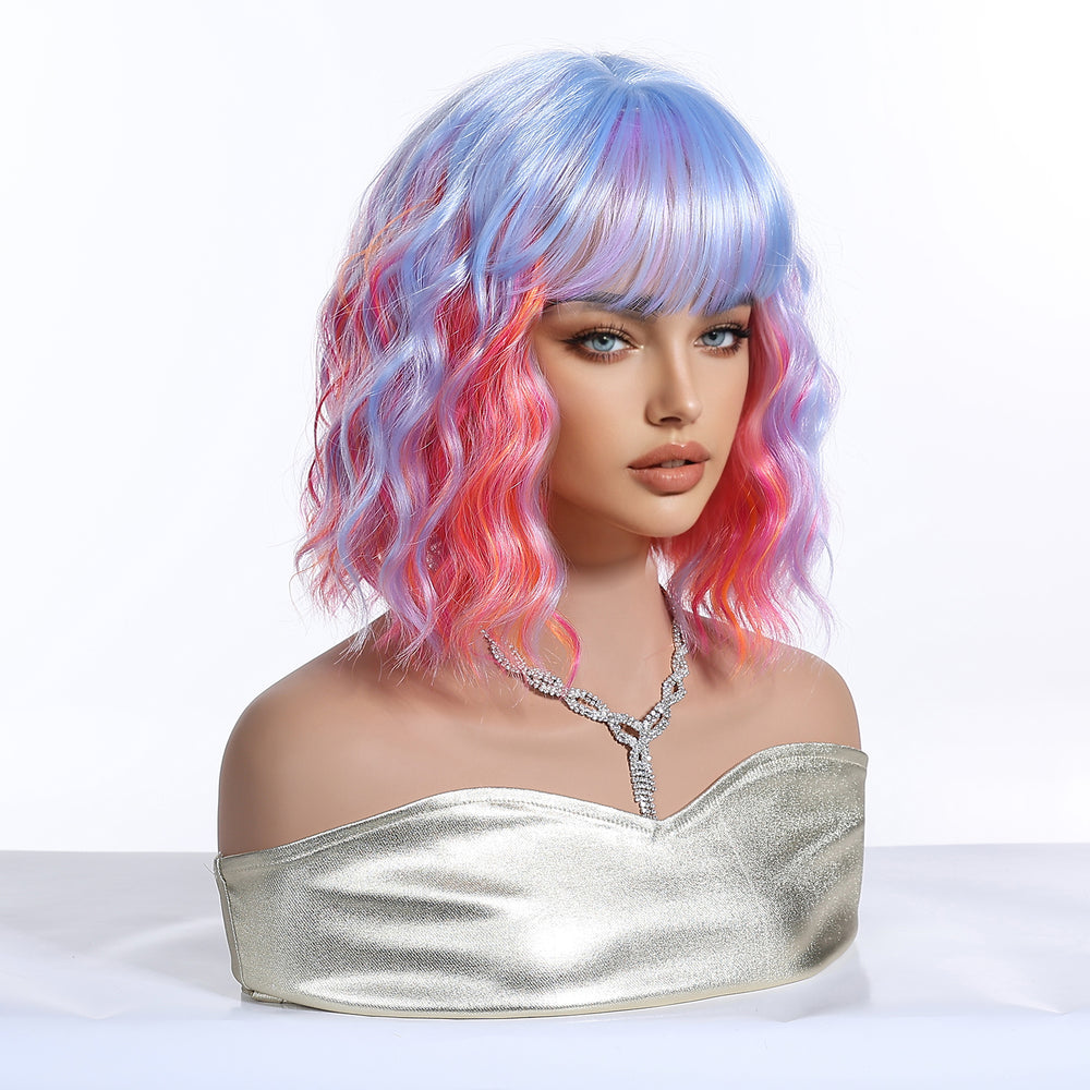Pastel Rainbow Bob with Fringe Wig - MARKETPLACE