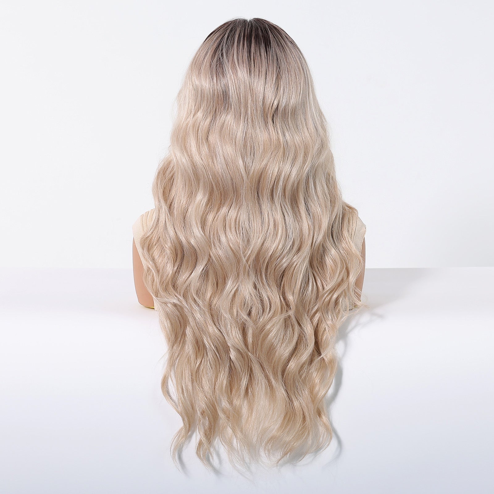 Brown Root Blonde Wavy 13x6 Lace Front Wig - MARKETPLACE