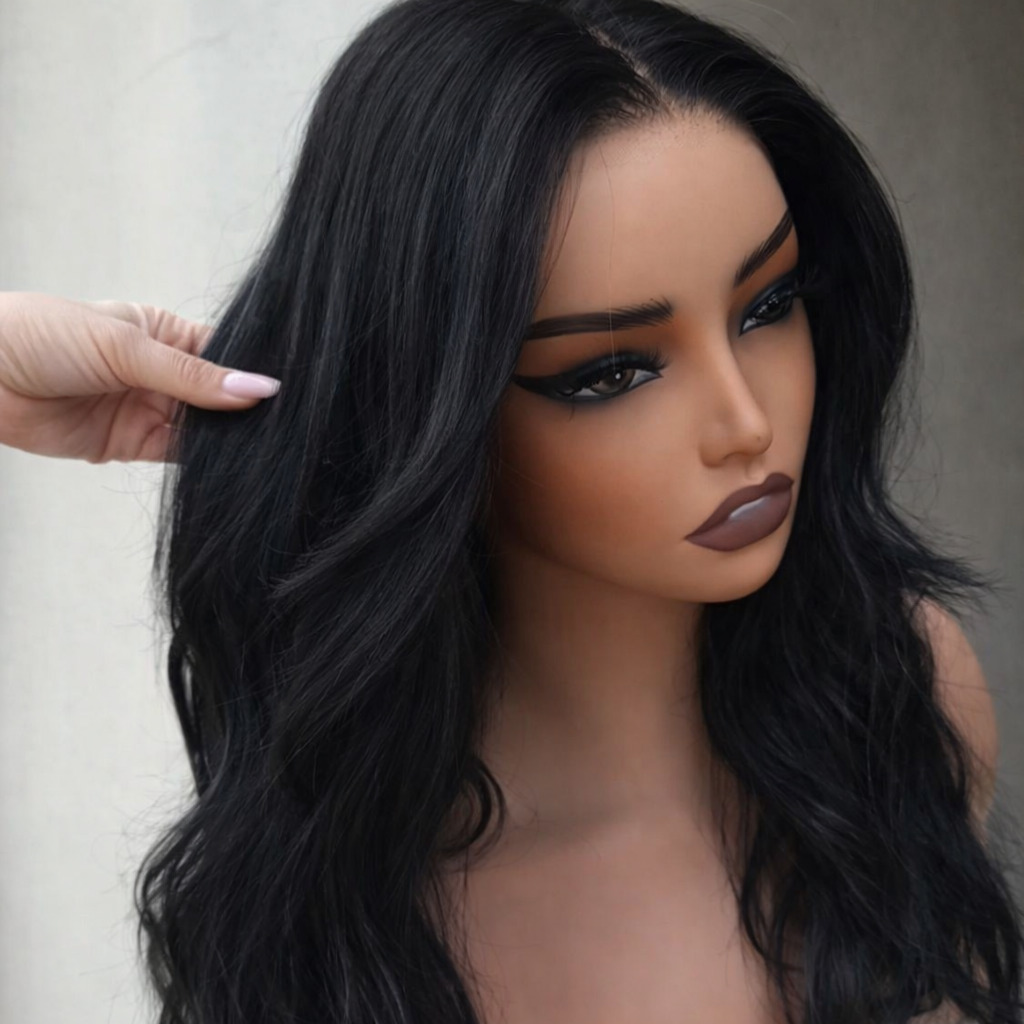 NICOLE - Natural Black - Human Hair Wig