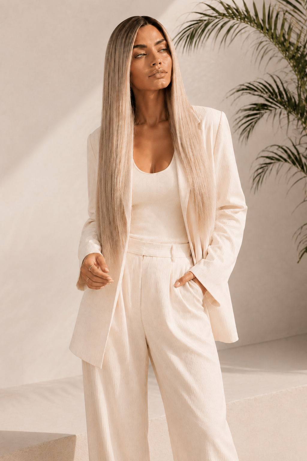 PAYTON 26 INCH  - Lived In Blonde - Human Hair Wig