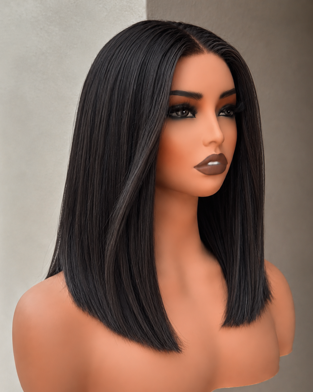 NICOLE 14 INCH BOB - Natural Black - Human Hair Wig