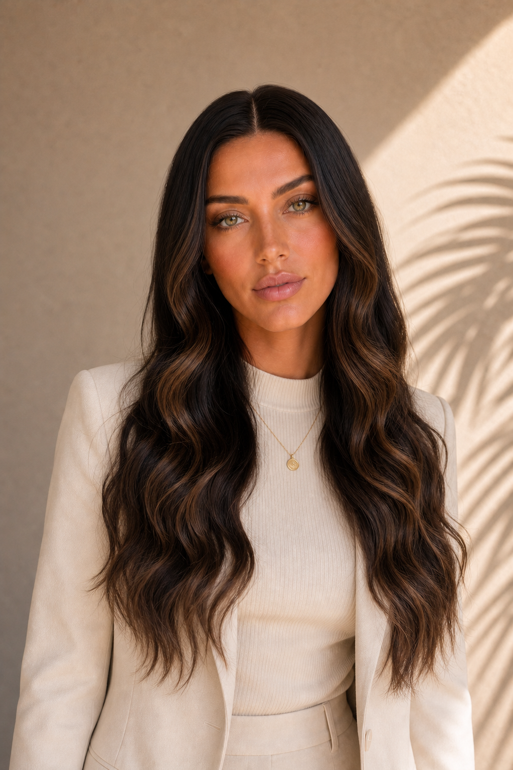 ANEESHA 22 INCH - Ombre Brown - Human Hair Wig