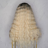 CHELSEA Ombre Platinum Fringe Wig