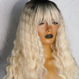 CHELSEA Ombre Platinum Fringe Wig