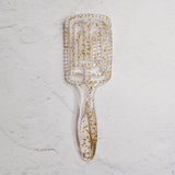 LUXE RECTANGLE DETANGLE BRUSH - Gold Glitter