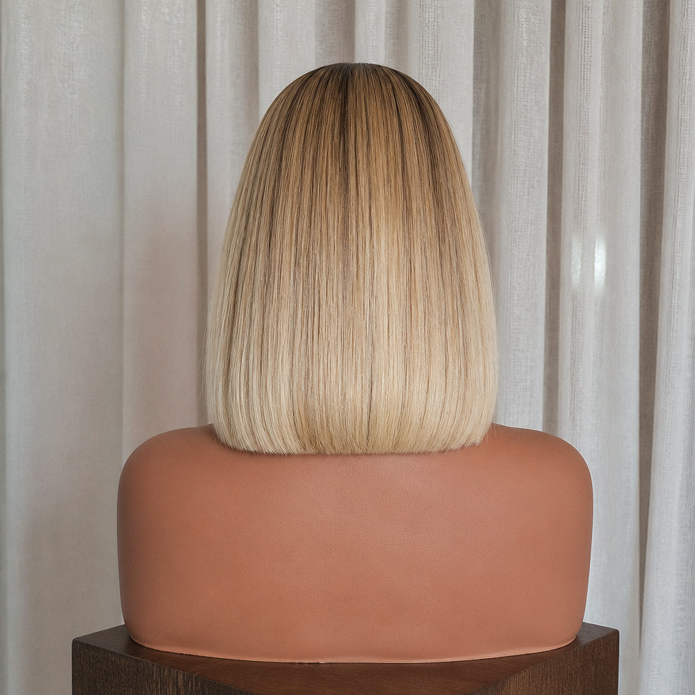 EMEI 10 INCH BOB - Blonde - Human Hair Wig