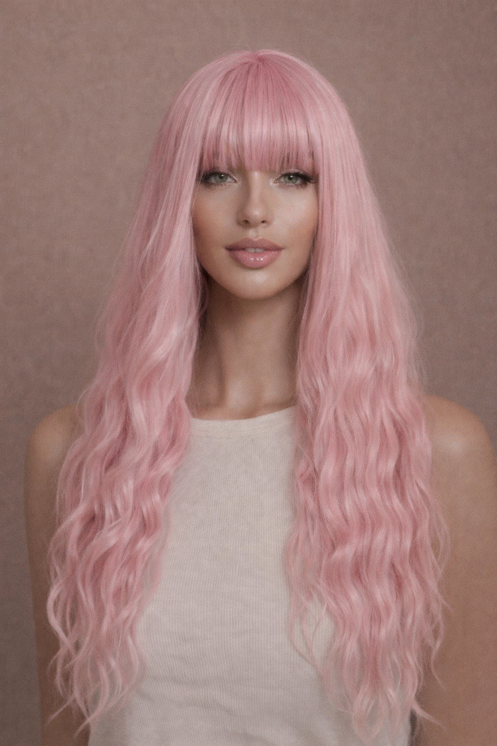 BONNIE - Pink - Fringe Wig
