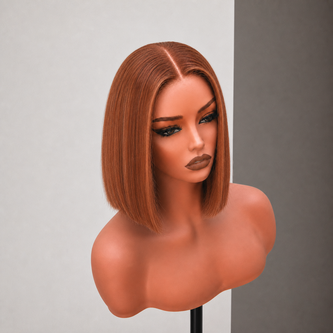 ERIKA 10 INCH BOB - Ginger - Human Hair Wig