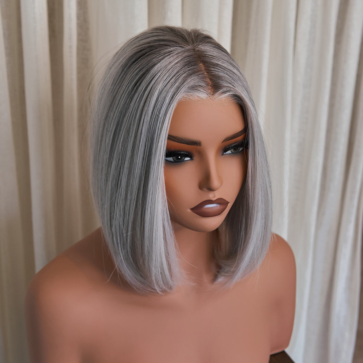 Genesis Hand Tied™ 10" Bob - Iced Silver