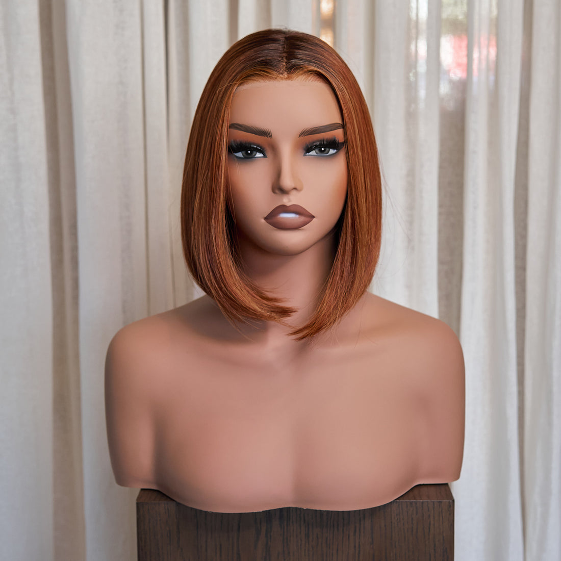 Genesis Hand Tied™ 10" Bob - Burnished Auburn