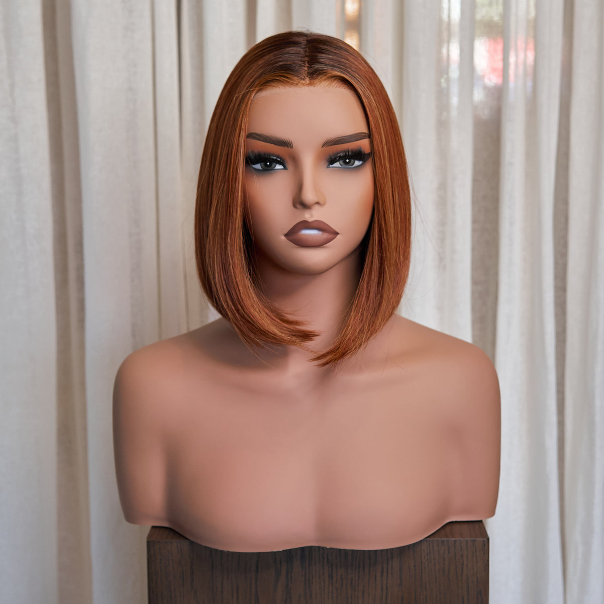 Genesis Hand Tied™ 10" Bob - Burnished Auburn