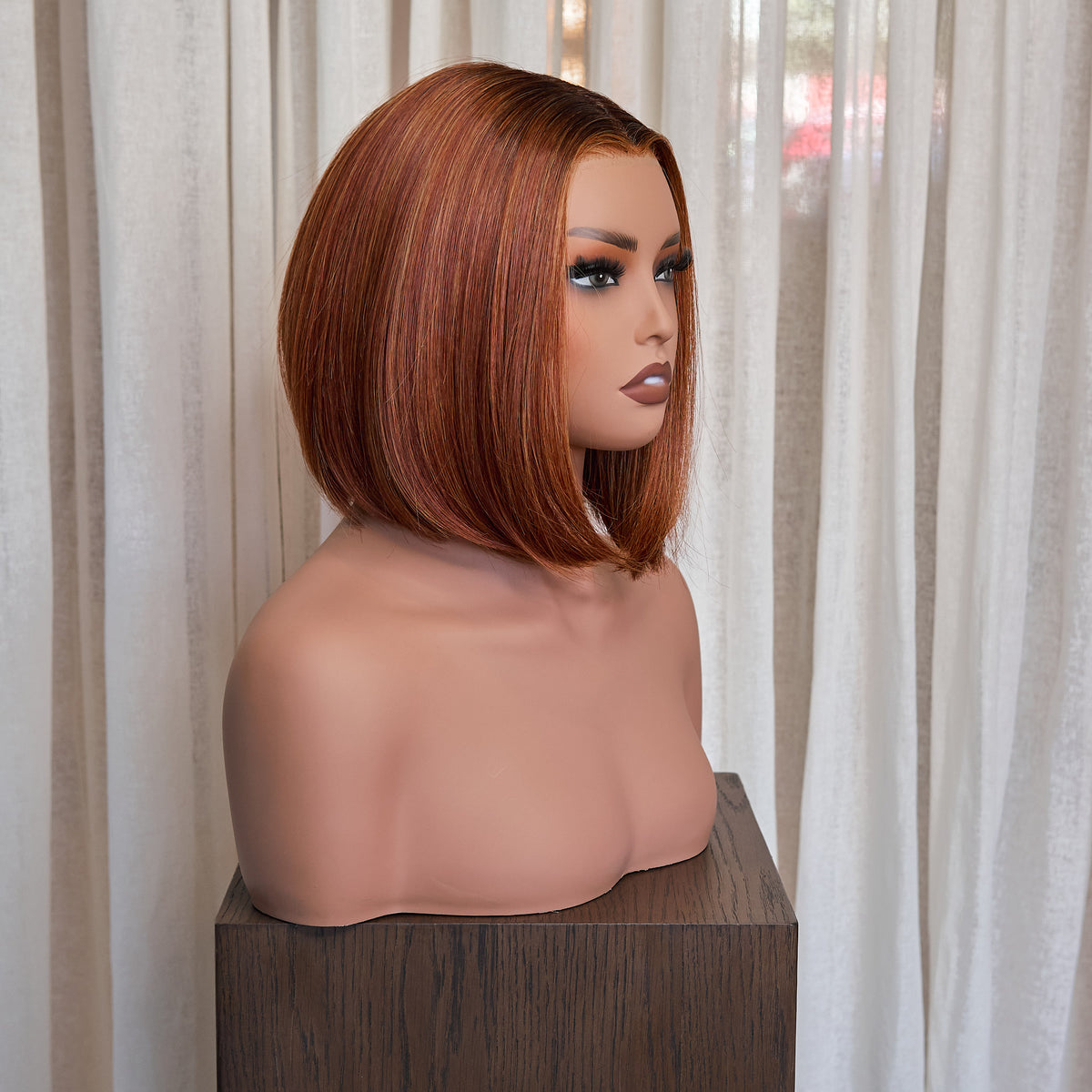 Genesis Hand Tied™ 10" Bob - Burnished Auburn