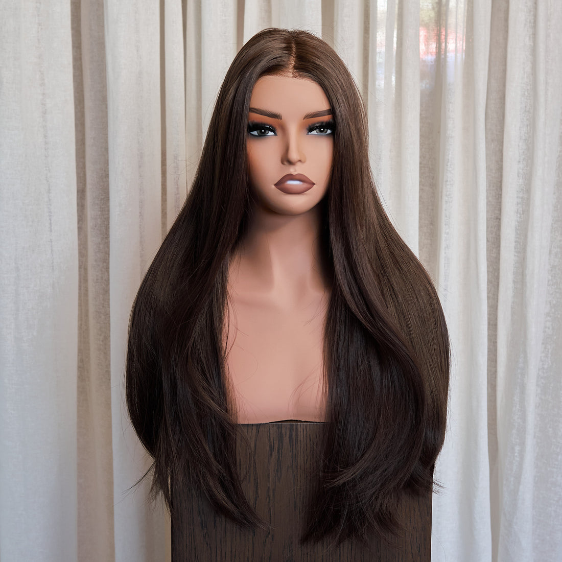 Genesis Hand Tied™ 22" Wig- Deep Espresso