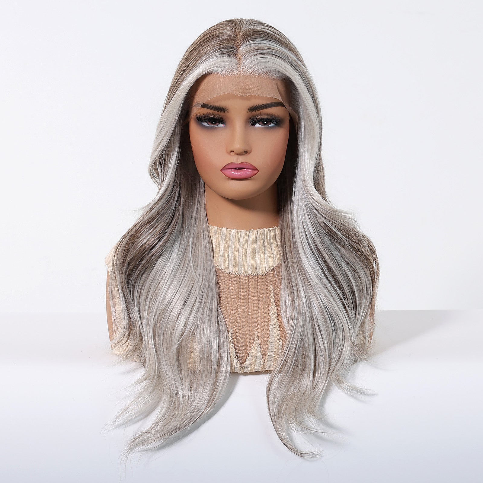 Miixed Salt & Pepper Grey 13x6 Lace Front Wig - MARKETPLACE