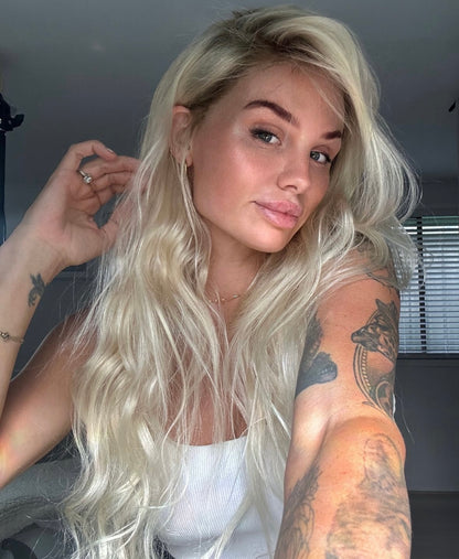 CUSTOM COLOUR 13 x 6 cap human hair lace front wig | Milk &amp; Honey Wigs