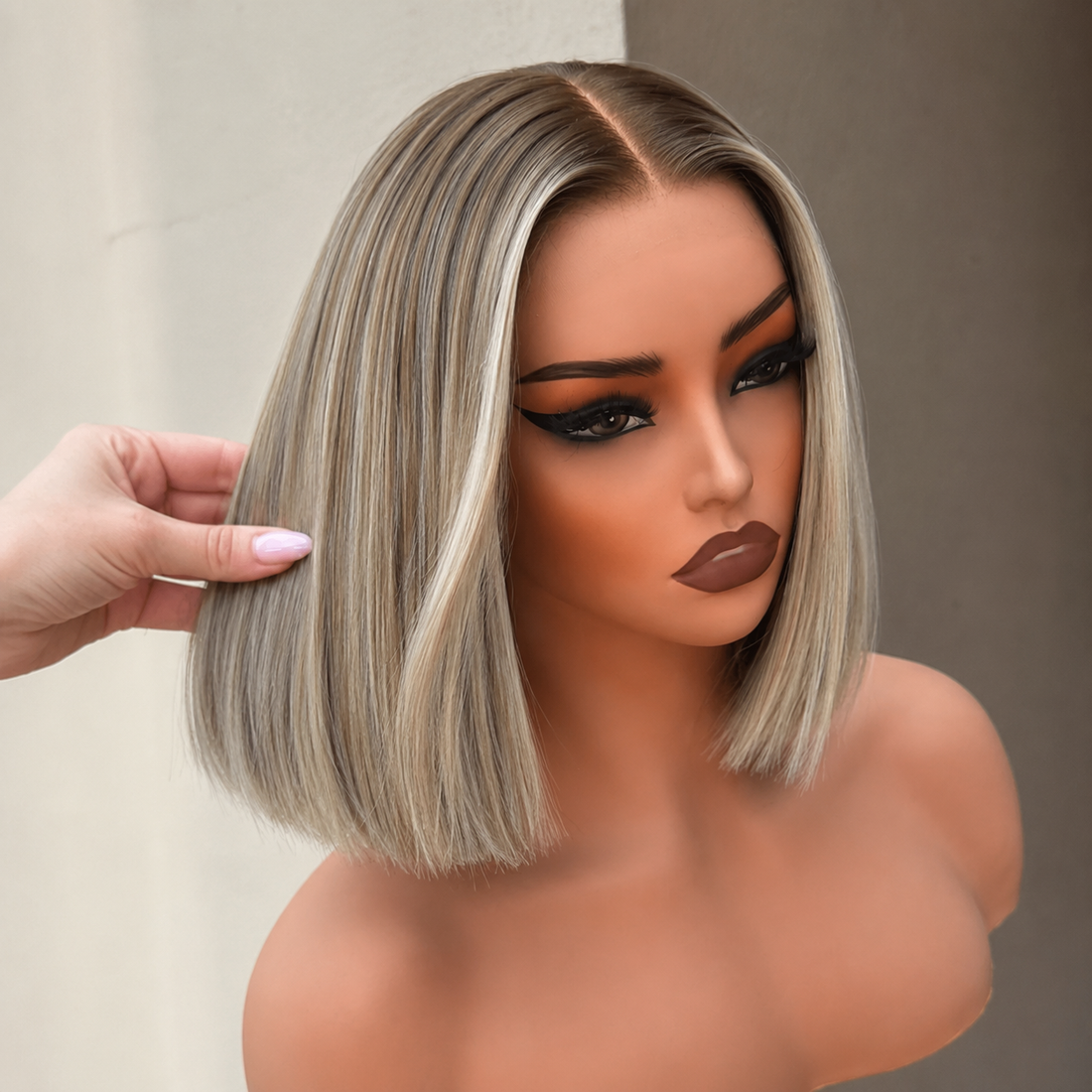JAHLA 10 INCH BOB - Mixed Root Blonde - Human Hair Wig