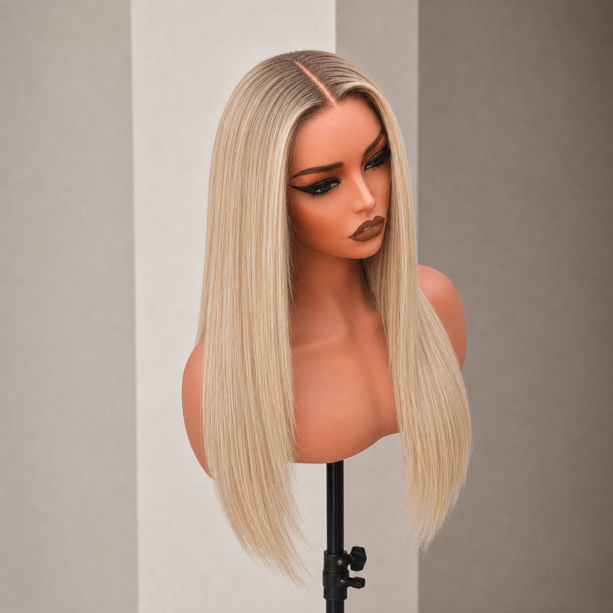 LOLA lived in blonde human hair lace front wig | Milk &amp; Honey Wigs