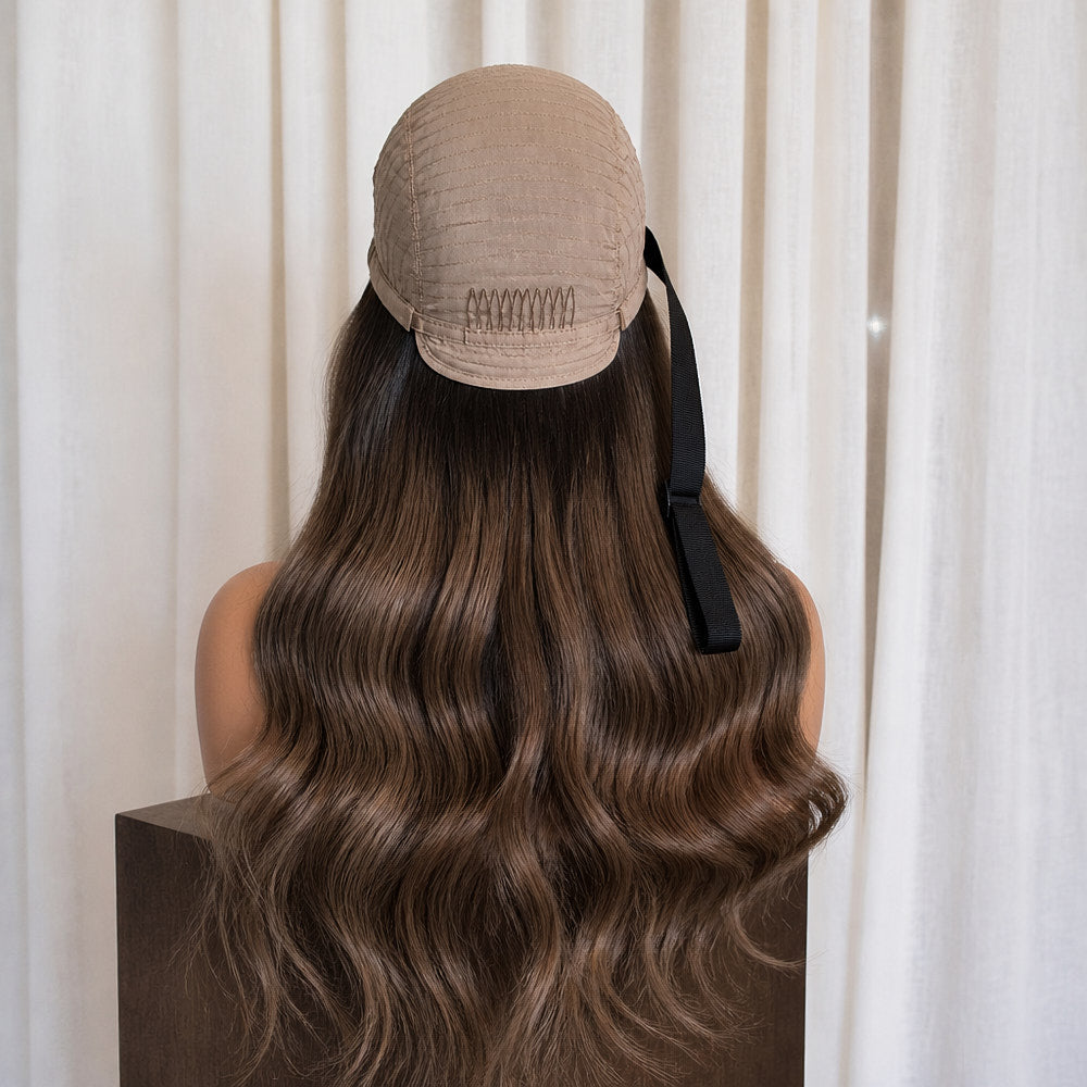 KYLE 18 INCH - Darkest Brown - Human Hair Wig