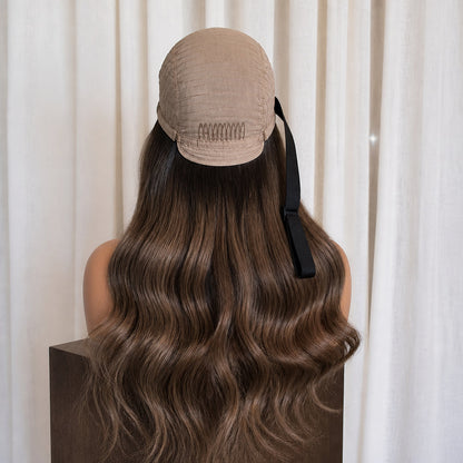 KYLE 18 INCH - Darkest Brown - Human Hair Wig