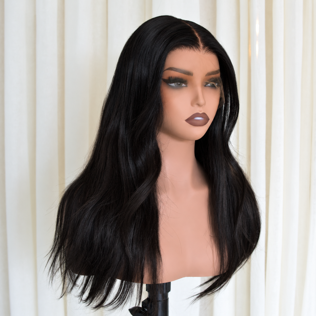 LIMITED EDITION - 18 Inch Black - Human Hair Wig