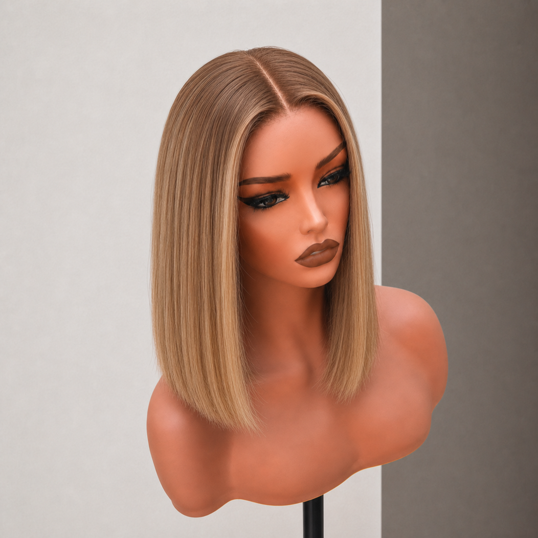 MILAN 14 INCH - Dark Blonde Ombre - Human Hair Wig