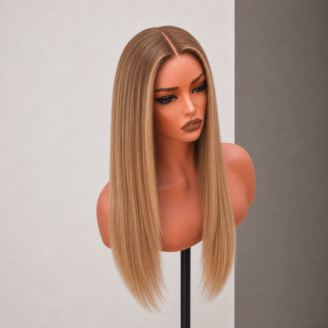 MILAN 22 INCH - Dark Blonde Ombre - Human Hair Wig
