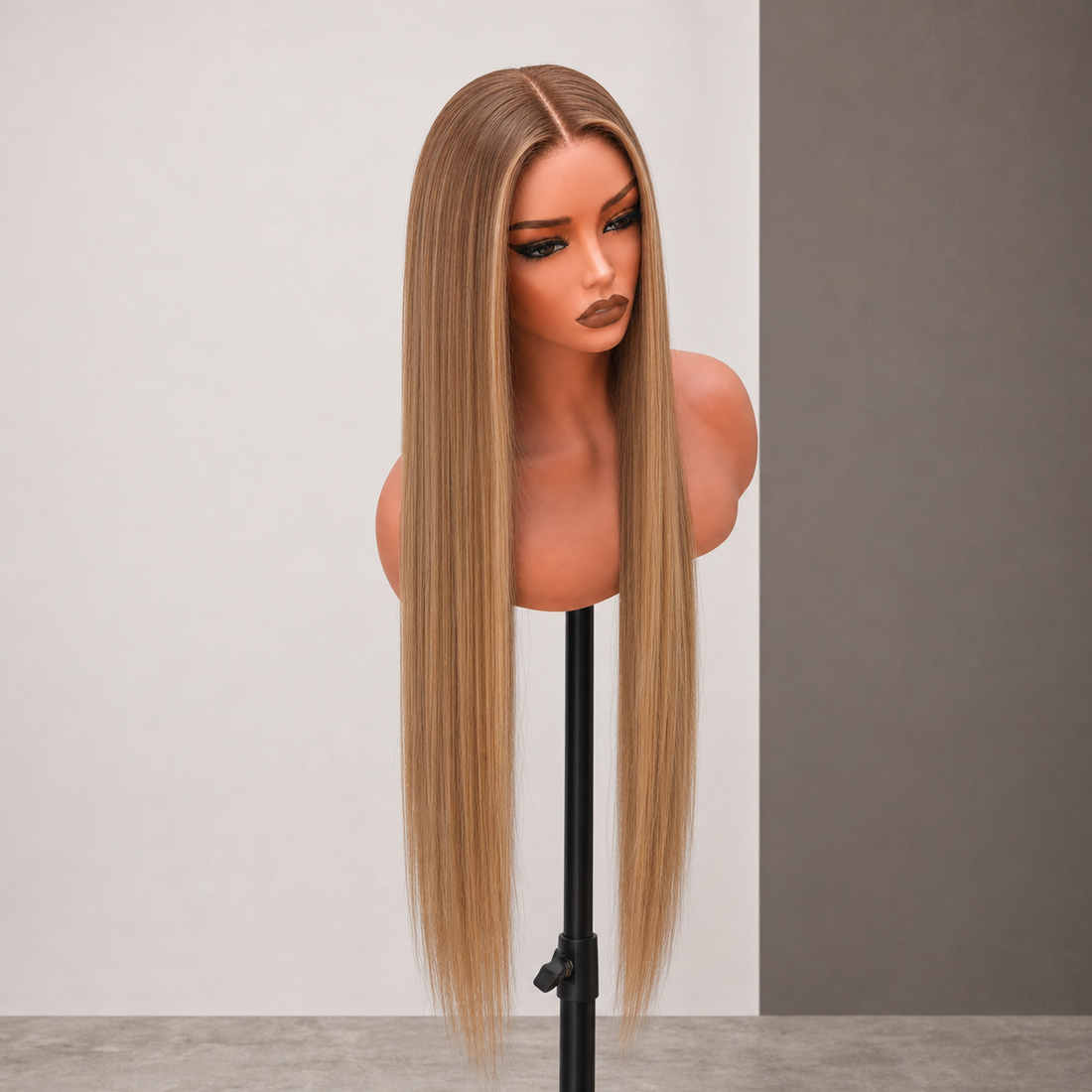 MILAN 26 INCH - Dark Blonde Ombre - Human Hair Wig