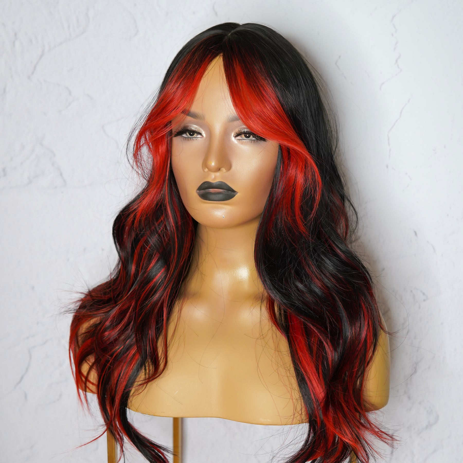 ALEXA Red Fringe Wig