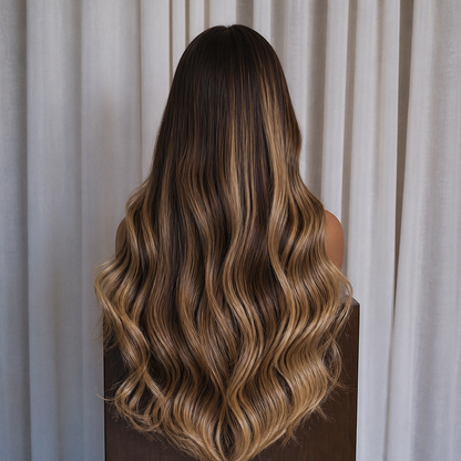 CARTER 22 INCH - Lived In Brunette - Human Hair Wig