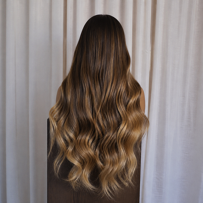 CARTER 26 INCH - Lived In Brunette - Human Hair Wig