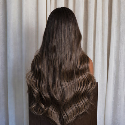 KYLE 22 INCH - Darkest Brown - Human Hair Wig