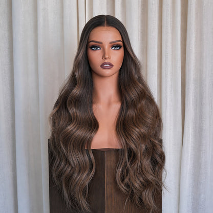 KYLE 26 INCH - Darkest Brown - Human Hair Wig
