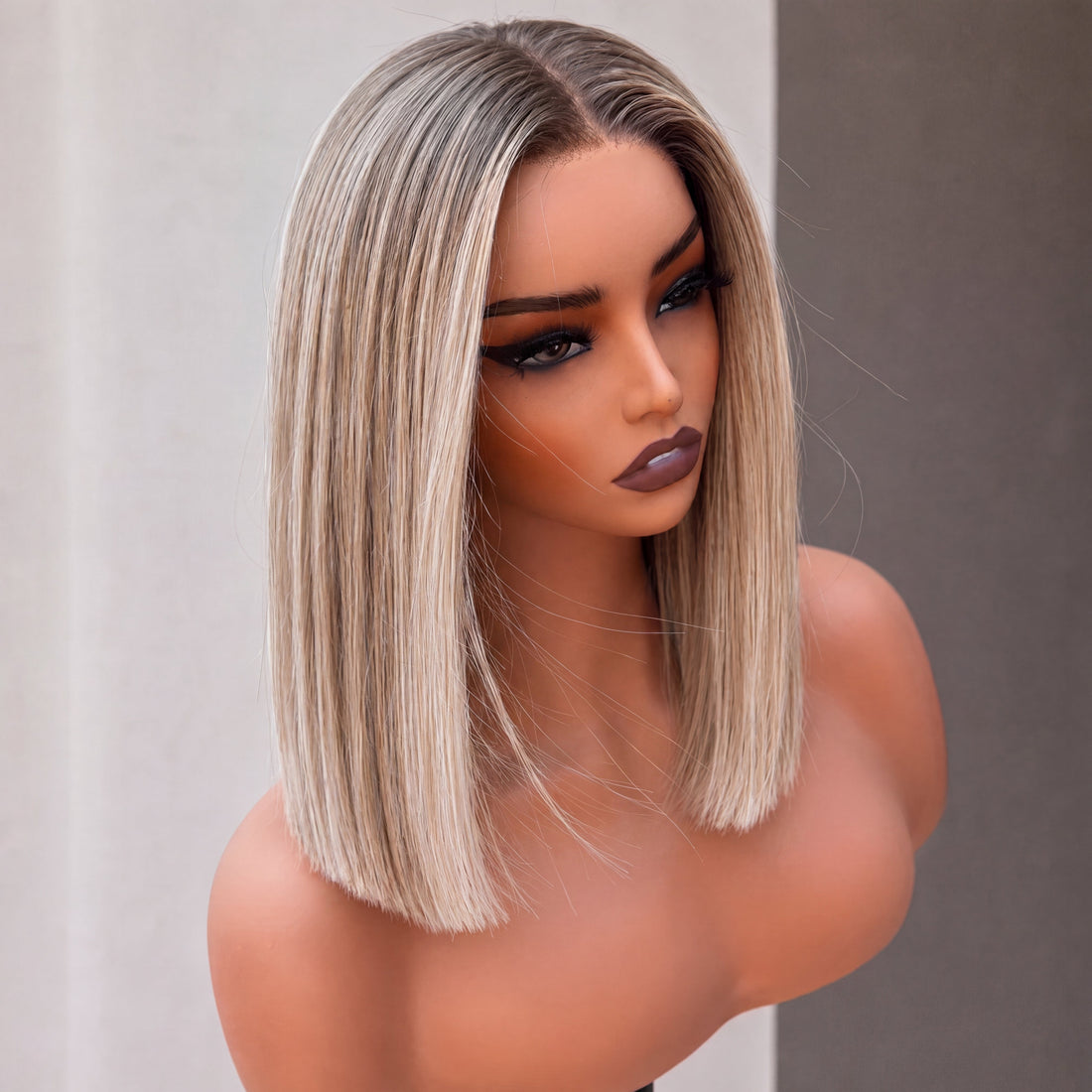 PAYTON 14 INCH  - Lived In Blonde - Human Hair Wig Milk &amp; Honey 
